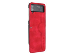 Capa De Celular Em Couro Sintético Com Estampa De Coração Para Samsung Galaxy Z Fold4 5g
