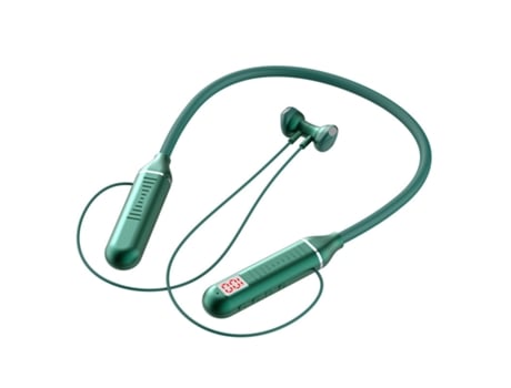 Auriculares Bluetooth KARMADALE green Yy-716 Heavy Bass Hanging Neck Hanging Sports Fast Charging Super Battery Life High Sound Quality