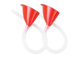 2 Funis Multifuncionais Para Óleo Com Tubo Transparente Alongado E Bico.