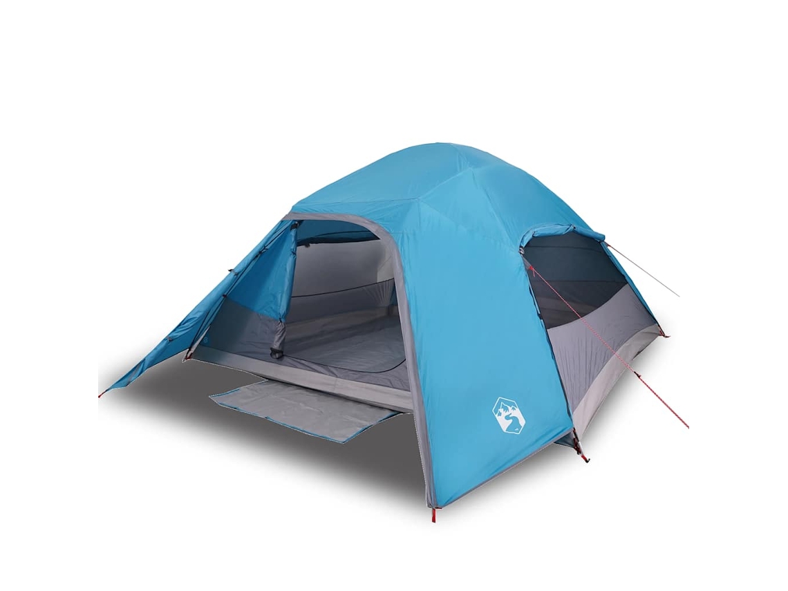 Camping Tent, Camping Tents Vidaxl Azul Poliéster (4 Pessoas)