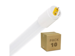 Pack Tubos Led T8 de Vidro 120 Cm Conexão Uni-Lateral 18W 110Lm/W 10 Un