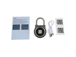 Fechadura Inteligente Com Impressão Digital Bluetooth (suporta Desbloqueio Duplo Via Bluetooth E Impressão Digital, Recarregável)