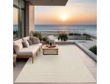 Tapete Kansas Exterior Interior Juta - Creme - 200x290 Cm