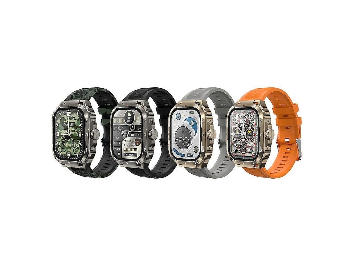 Lurelia Relógio Inteligente Wh-03 Bluetooth, Ritmo Cardíaco, Spo2, Sono, Pressão, Chamadas, 2,01", 240×296, Liga De Zinco
