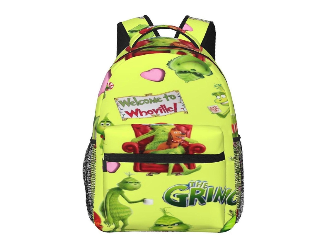 Mochila De Estudante The Grinch E164, Durável E Leve, À Prova Dágua E Com Alça Respirável N164 Olysi Shop