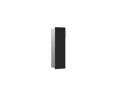 Módulo de Wc EMCO Asis Pure Encastrável Batente À Esquerda 600X170Mm 975551 Cor: Black-Matt