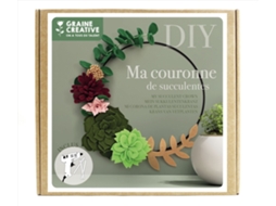 Kit De Artesanato Diy Com Guirlanda De Suculentas Em Feltro Da Graine Creative.