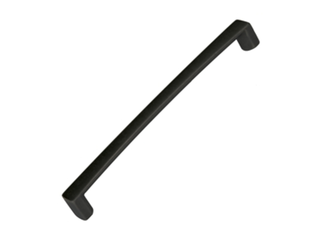 Puxador para Móveis em Zamac com 160 mm de distância entre eixos e pintura Preta Fosca, pacote de 12 peças HARDWAREXCHANGE