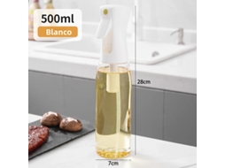 Garrafa de Manteiga, Também Pode Ser Usada como Recipiente de Plástico para Armazenar Azeite, Vinagre, Molho de Soja, Etc. MDUG (branca, 500ml)