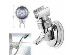 Suporte universal para cabeça de chuveiro, ventosa ajustável, suporte de parede para banheiro S/MARCA