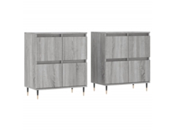 Sideboard, Sideboards Vidaxl Cinzeto Madeira Processada (n/a)
