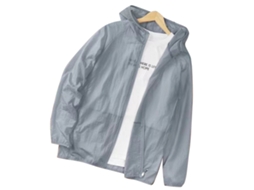 Jaqueta De Proteção Solar Para Homem Leve Respirável Com Capuz Uv Protetor Manga Longa Para Verão Pesca Caminhada 2xl Cinza Prata