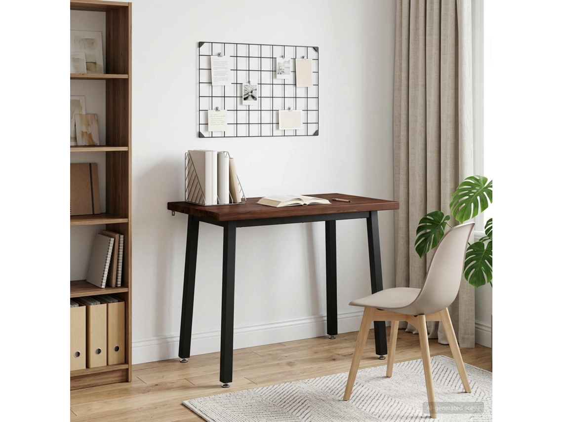 Vidaxl 110 X 55 X 75 Cm Madeira Sólida De Acácia Retangular