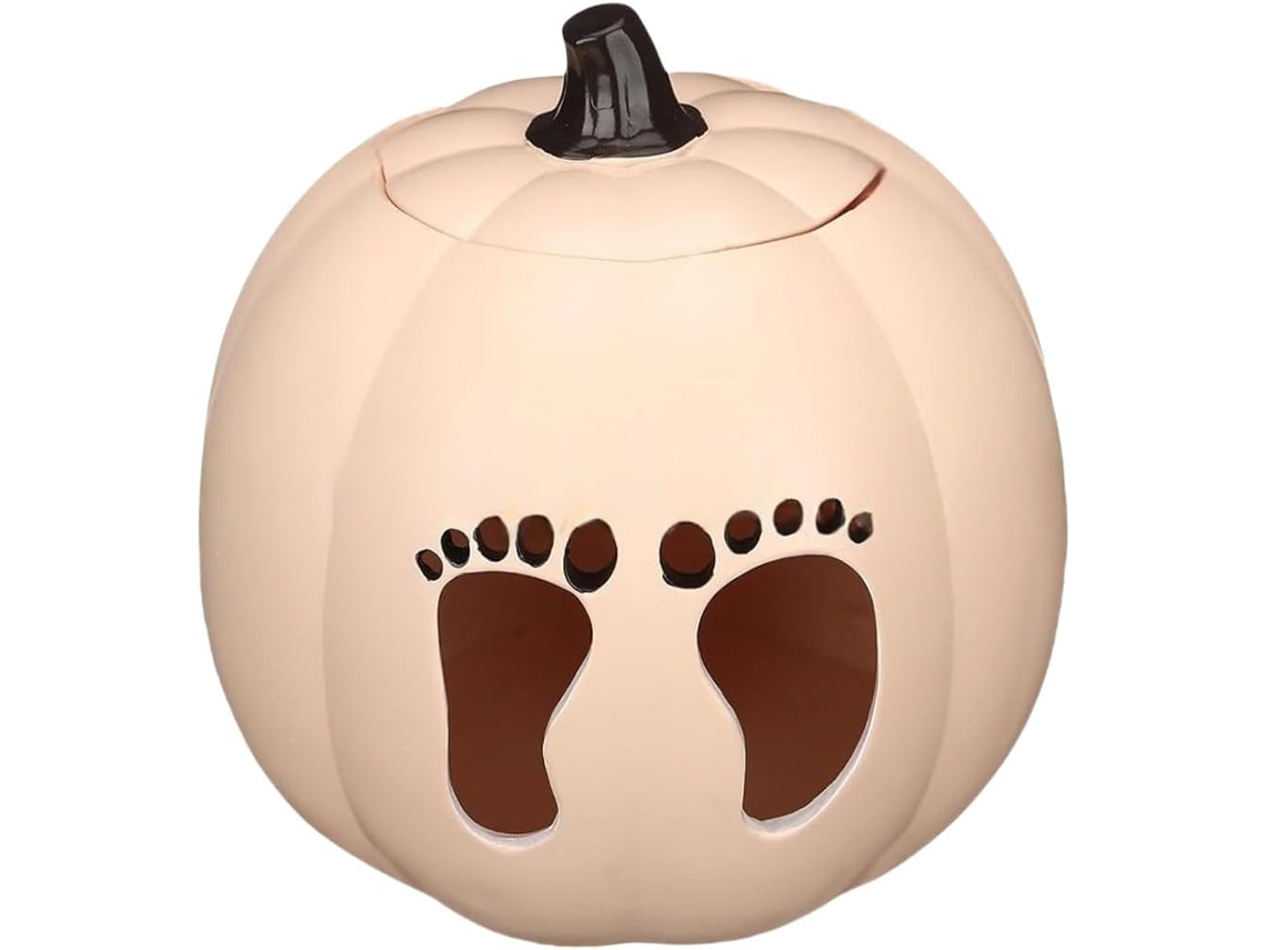 Abóboras de resina SFUSHOS com luz LED para Halloween