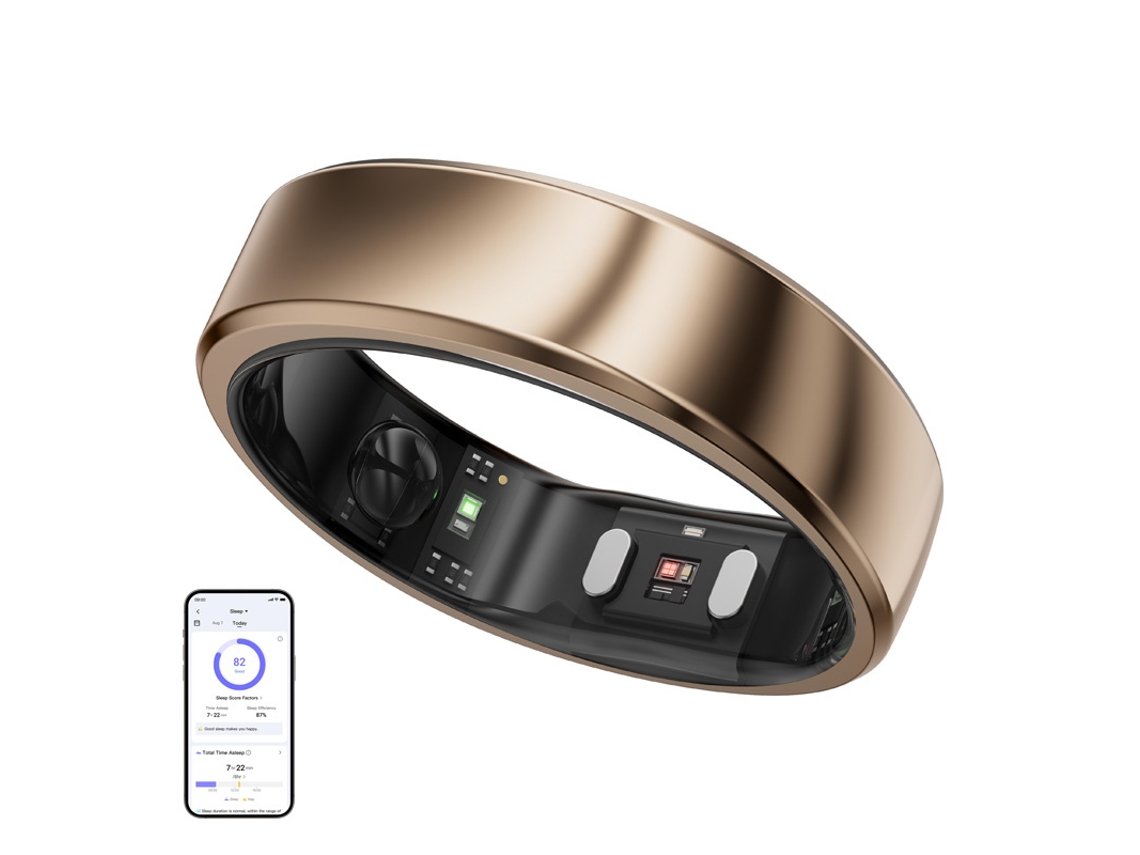 Ringconn Smartring Air Gen 2 Para Smartwatches Com Monitorar A Saúde - Tamanho