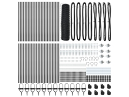 Conjunto 1 Cerca Externa Vidaxl Cinzento Aço (100 X 0,4 M)