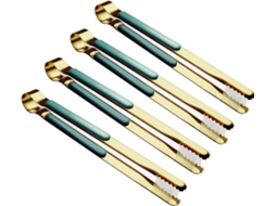Pinzas de Cocina de Acero Inoxidable 10" Con Agarre Antideslizante Paquete de 4