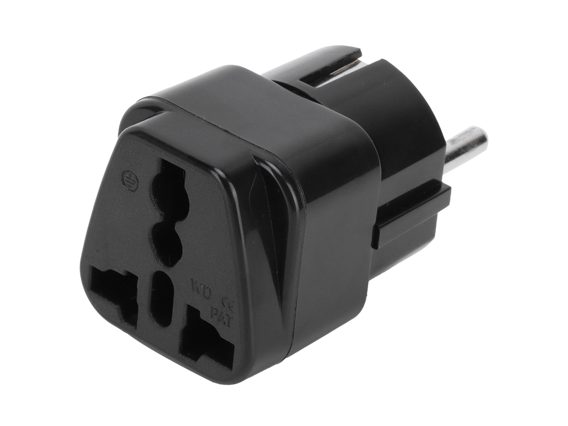 Adaptador De Tomada Europeu Laxiscreed 10a, Compatível Com 100-250v, Ideal Para Viagens E Uso Doméstico