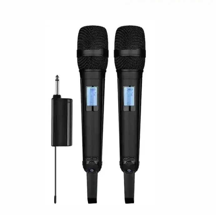 Microfone Dinâmico Sem Fio UHF Profissional MDUG (preto)