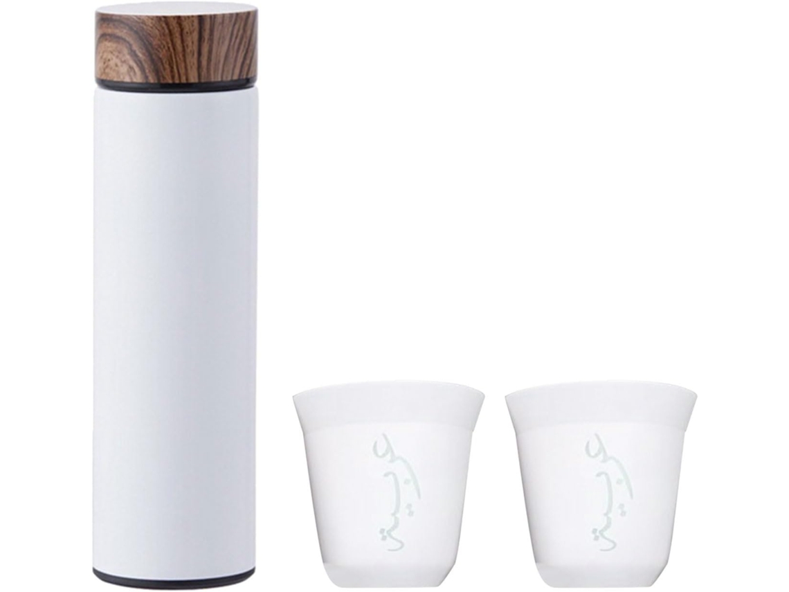 Caneca Térmica De Aço Inoxidável Para Viagem, Com Tampa De Madeira, Copo Isolado E Recipiente Prático