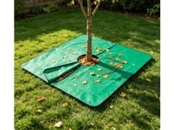 Tapete Coletor De Folhas Para Árvores, Com 2 X 2 Metros E Orifícios De 30 Cm No Tronco. Tapete De Jardim/tapete Para Folhas.