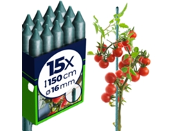 Suporte Para Plantas, Aço Revestido, 150 Cm De Comprimento, 15 Peças, Adequado Para Vários Tipos De Plantas, Design Robusto