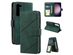 Capa Carteira De Couro Com Toque Suave E Vários Compartimentos Para Cartões Para Samsung Galaxy S23+ 5g