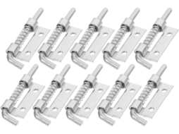 Conjunto De 10 Fechos De Mola Galvanizados Prateados | Para Portões