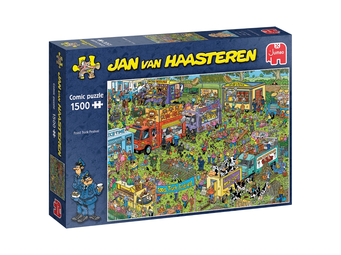 Puzzle Jan Van Haasteren Food Truck Festival 1500 Pcs 1500 Peças Banda Desenhada