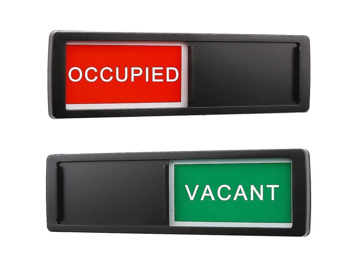 Fasst indicador de Porta Deslizante Aberta/fechada com Fundo Vermelho/verde para Negócios, Escritórios e Restaurantes