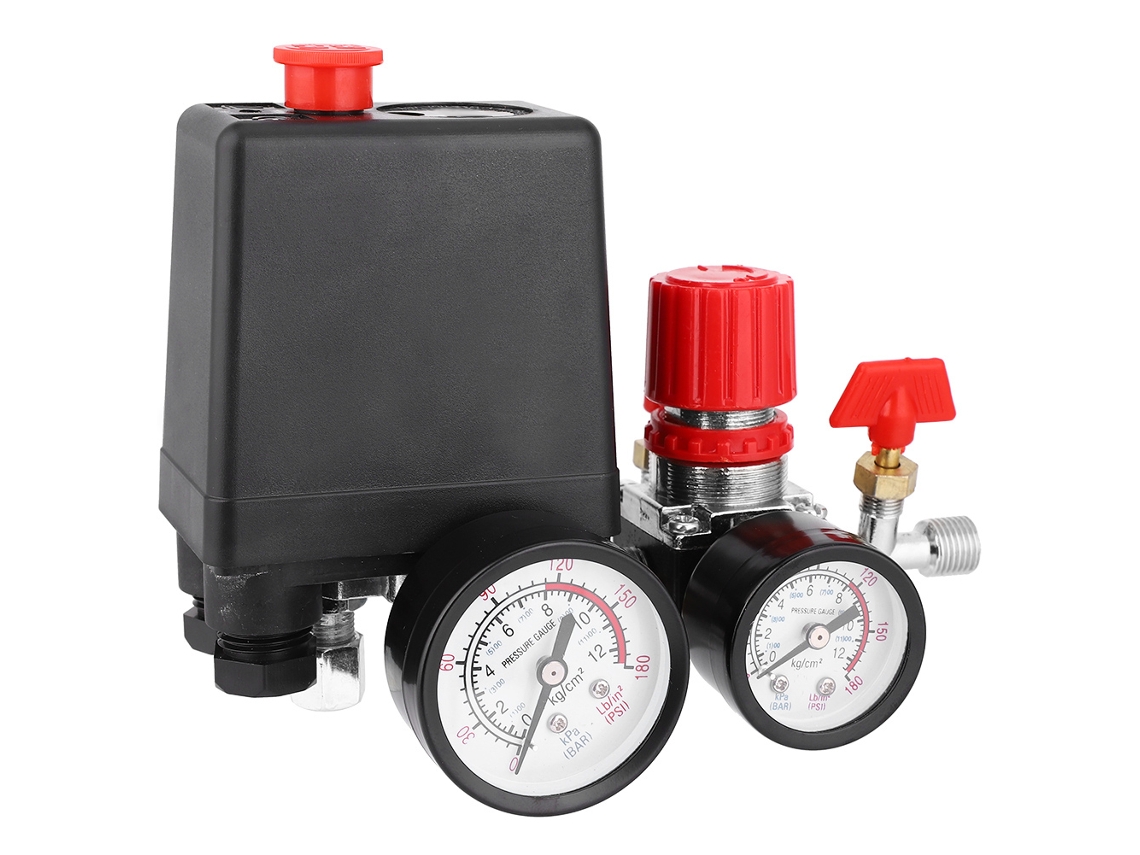 Laxiscreed Interruptor De Pressão Para Compressor De Ar Com Válvula De Controle E Ajuste De Pressão