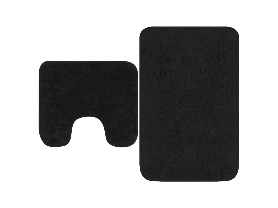 Bath Mat Set, Bath Mat Sets Vidaxl Antracite Tecido (n/a)