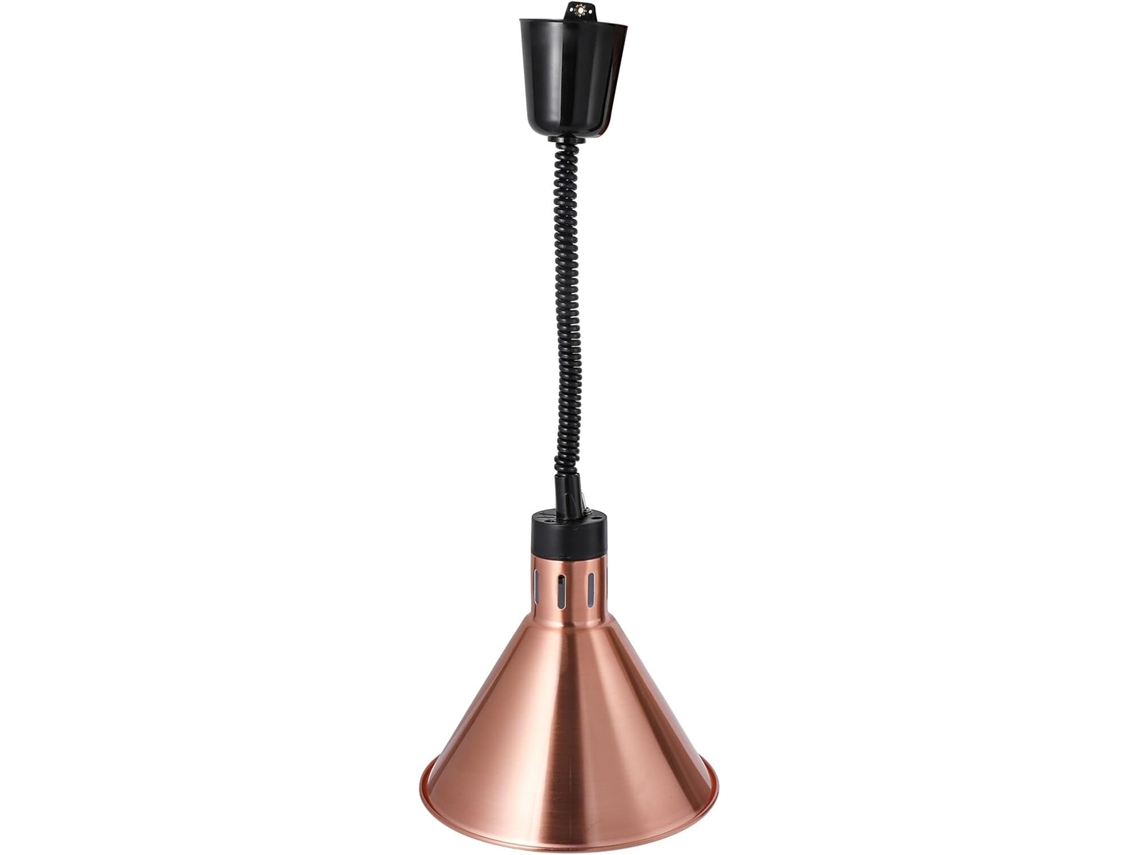 Lâmpada Telescópica Para Aquecimento De Alimentos, Aquecedor De Buffet Em Metal, Cor Cobre Antigo, Altura Ajustável, 1 Unidade Gokoco