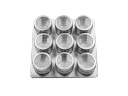 Latas De Armazenamento De Aço Inoxidável Para Uso De Temperos