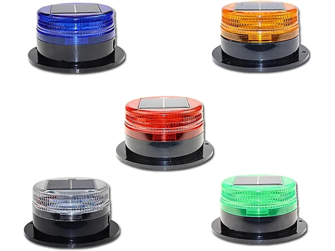 Luz Intermitente Magnética Para Teto De Carro, Led Solar De Alto Brilho E Baixo Consumo, Luz De Advertência Noturna
