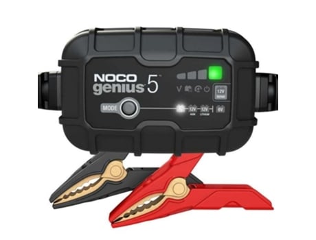 Carregador Genius5eu, Tensão de carga 6/12 V Noco, Corrente de carga 5a, Tensão de alimentação 120/240v, Tipo de bateria Agm/efb/