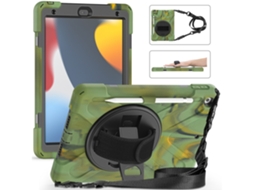Lurelia Capa Protetora Para Ipad De 10,2 Polegadas Cor Camuflada (2021/2020/2019), Anti-queda, Suporte Dobrável