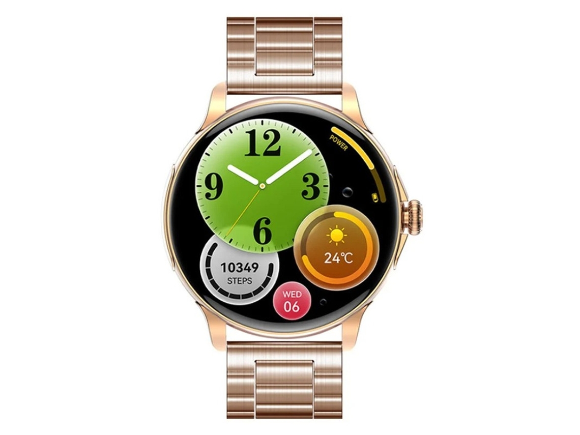 Smartwatch com chamadas Bluetooth, controle de voz, mostradores personalizáveis, previsão do tempo e reprodução de música. Bestvite