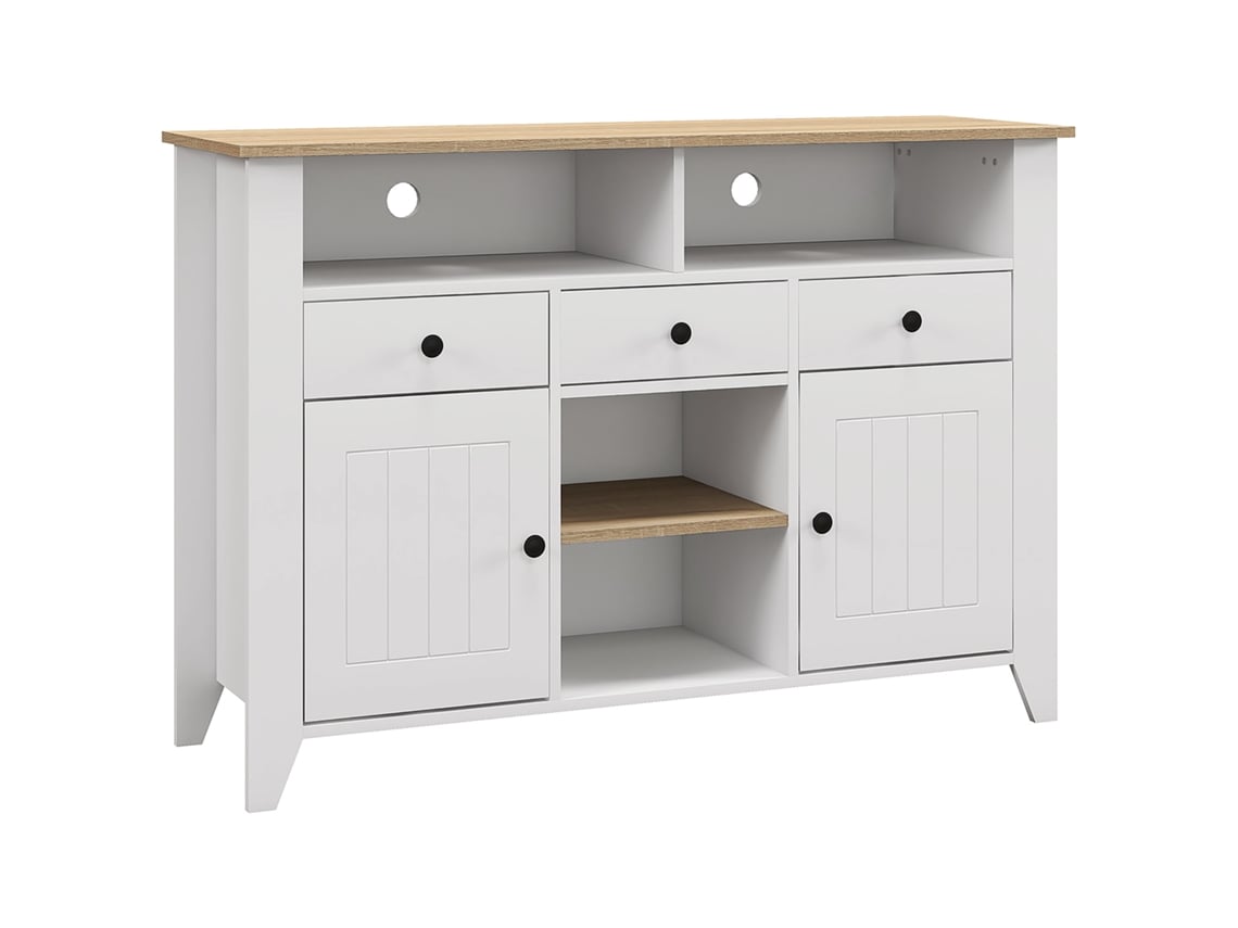 Aparador de Cozinha Mdf Cor Branco 120x38x81,5 cm Homcom