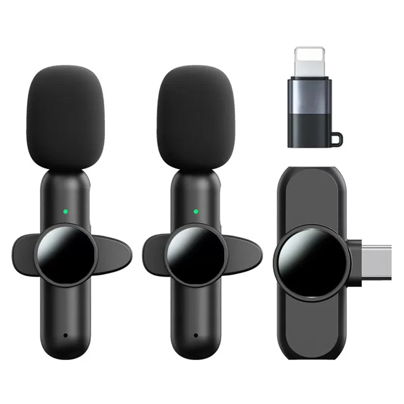 Microfone De Lapela Zruxe K3 Sem Fios Com Cancelamento De Ruído (recetor Usb-c E Conversor Para Iphone)