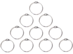 Anneaux Articulés Lote De 10 Peças 65mm Em Metal Nickelé Argenté Para Álbum De Scrapbooking Para Álbuns De