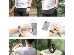 Aetheria pulseira Inteligente Xiaomi Mi Band 3 com Monitor de Ritmo Cardíaco, Sono e Notificações Impermeável 5atm