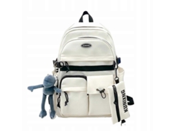Mochila Escolar Preta Para Jovens Meninos Meninas Mochila Feminina Slowmoose