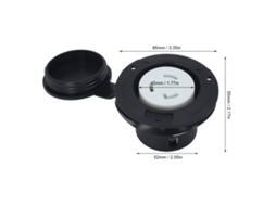 Laxiscreed Soquete De Flange Com Tampa À Prova D'água, 30a, 125v