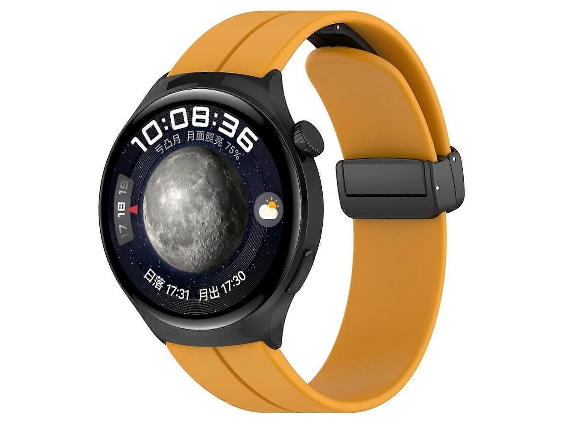 Pulseira De Silicone Com Fecho Dobrável Para Huawei Watch 4 / Watch 4 Pro