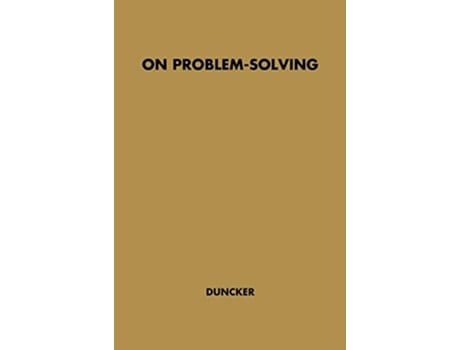 Livro On Problemsolving Godkin Lectures at Harvard University de Karl Duncker Unknown (Inglês)