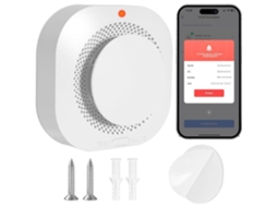 Detector Co Fumaça Sem Fio Alarme App Móvel