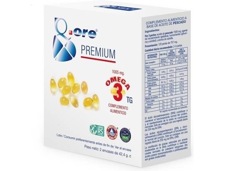 Chá ANROCH FHARMA Q.Ore Premium Omega (120 pérolas)