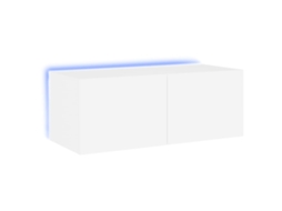 Tv Wall Cabinet, Tv Wall Cabinets Vidaxl Branco Madeira Processada (80 X 35 X 31 Cm)