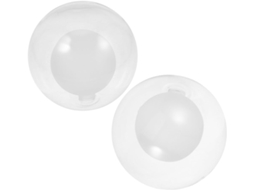Conjunto de 2 Peças de Vidro Esférico Duplo para Luminária Pendente, com Cobertura Transparente para um Elegante Abajur. SFUSHOS